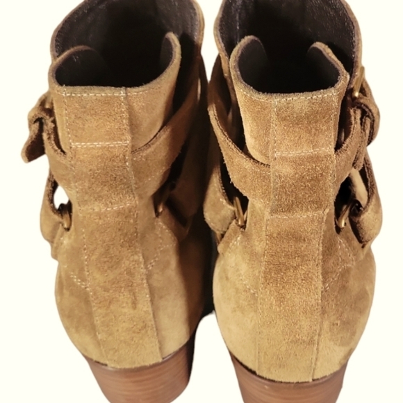 Saint Laurent Sotto Leather Suede Almond Toes 2" Heels Ankle Bootie Sz 35 1/2 - Picture 12 of 13